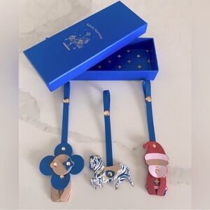 Brand New in Box Louis Vuitton Holiday 2024 Set of 3 Ornament Bag Charms